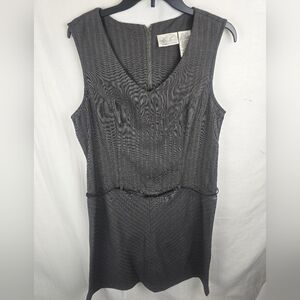 Kathie Lee Collection Gray Sleeveless Dress Sz 12/14